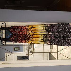 Bianca Nygard maxi dress, size 6, multi-color